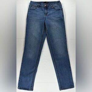 1822 Denim Mid Rise Skinny Leg Jeans Size 28 Blue Wash